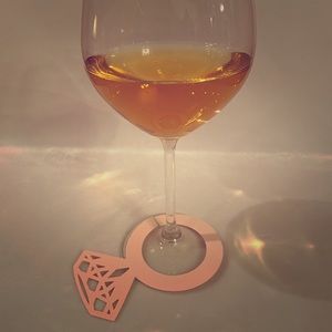 Diamond ring 💍 Wine glass🍷 drink tags | 12/order